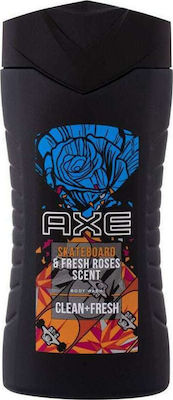 Axe Skateboard Fresh Roses Scent Gel de baie spumant pentru barbati (1x250ml) 250ml