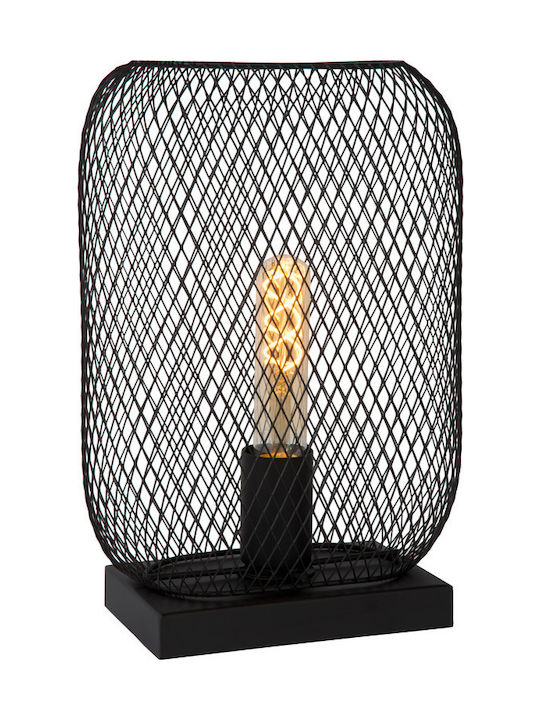 Lucide Lightning Mesh Tischlampe Dekorative Lampe mit Fassung für Lampe E27 Schwarz