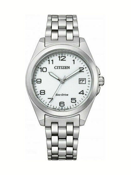 Citizen Γυναικείο Ρολόι 36mm Μπαταρίας με Ασημί...
