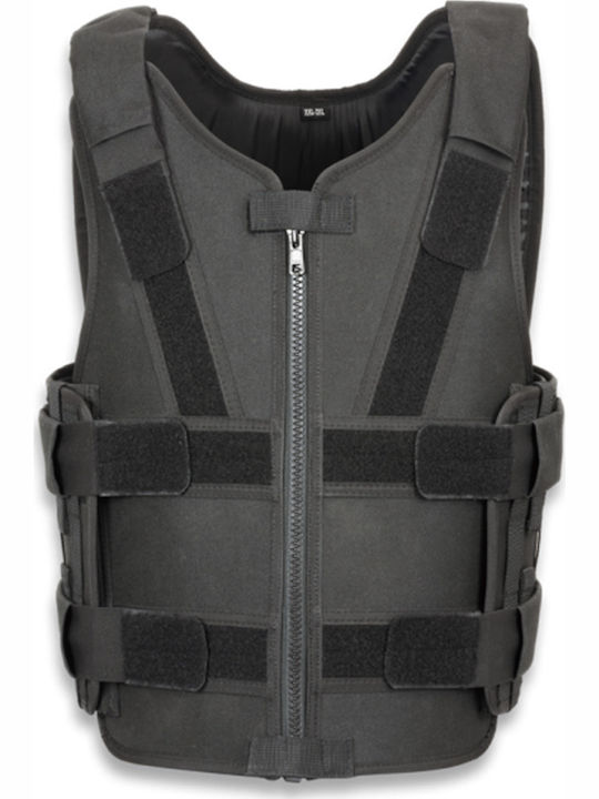Albainox Tactical Vest Black Tactical Vest with Knife & Needle Protection SM/MD