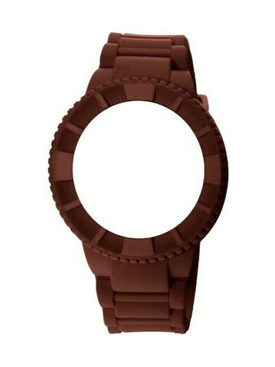 WATX & CO Rubber Strap Brown 38mm