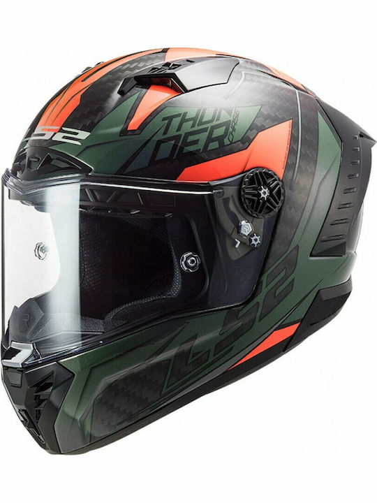 LS2 FF805 Green/Orange Κράνος Μηχανής Full Face 1400gr με Pinlock και Sunvisor