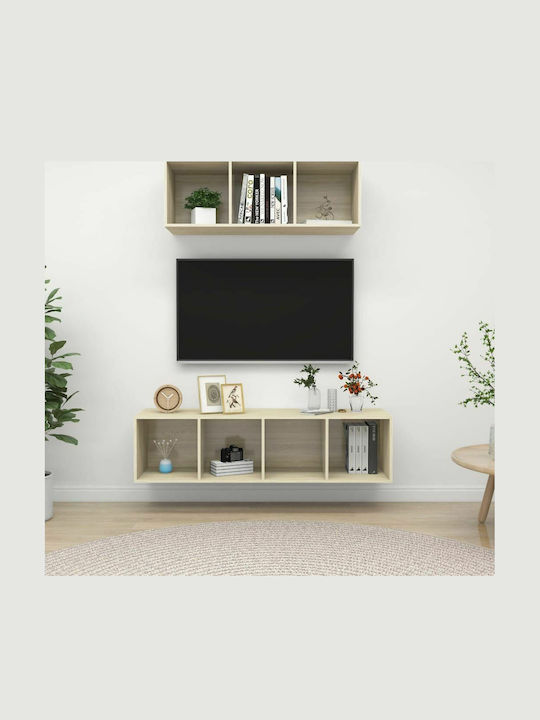 Wohnzimmer TV-Einheit Beige L37xB37xH107cm