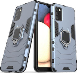 Hurtel Ring Armor Plastic Back Cover Blue (Galaxy A02s)