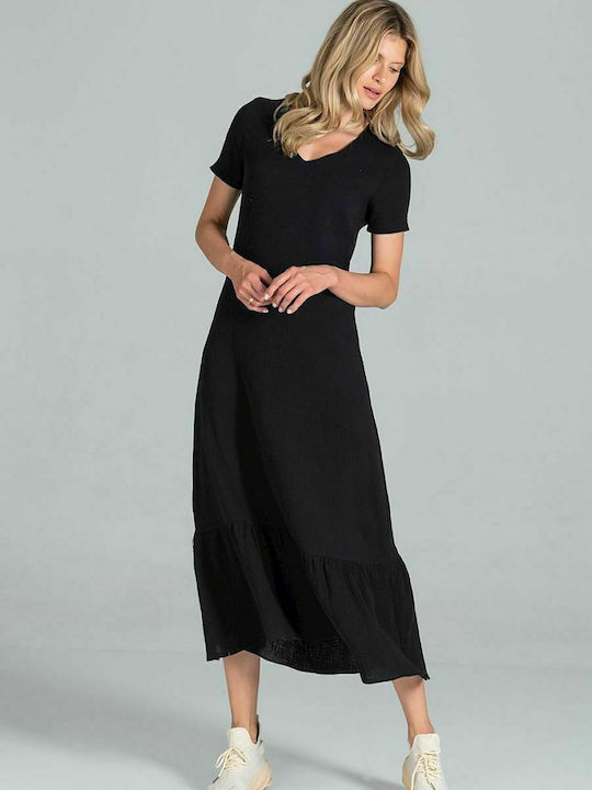 Figl M827 Summer Midi Dress Black 157509