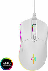 Lamtech Wireless RGB Gaming Mouse 6400 DPI White Moon