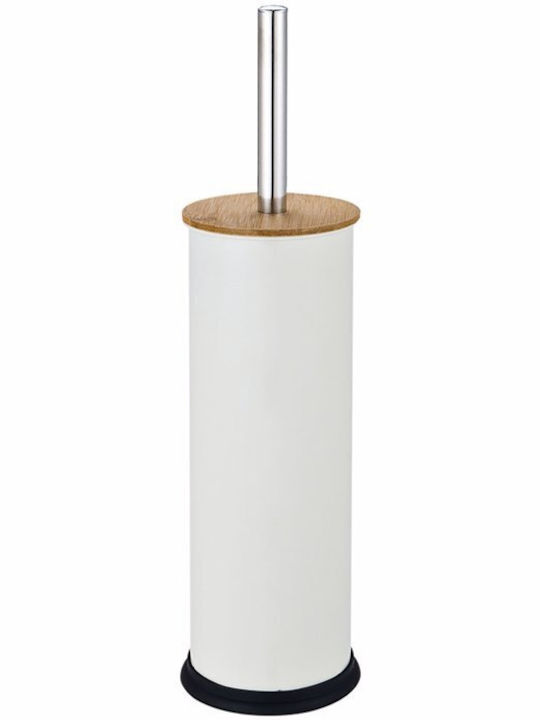 Eurocasa Metallic Toilet Brush and Basket Set Soft Close 5lt Multicolour