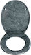 Wenko Plastic Toilet Seat Gray Ottana 37cm