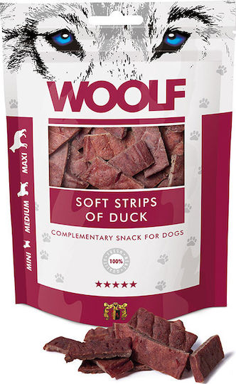 Woolf Soft Strips Λιχουδιές Σκύλου χωρίς Σιτηρά & Γλουτένη με Πάπια 100gr