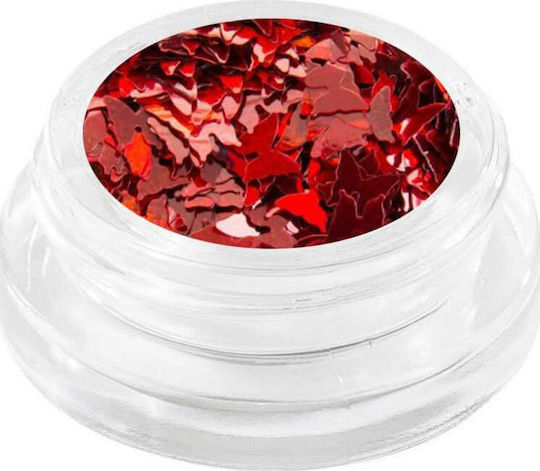 UpLac Butterflies Holo 15 Πούλιες για Νύχια σε Πορτοκαλί Χρώμα