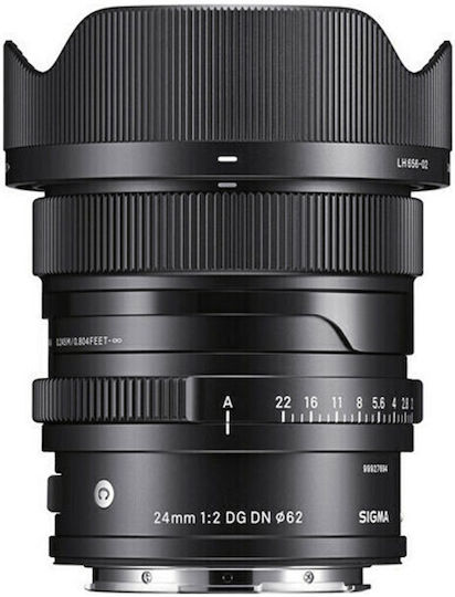 Sigma Full Frame Camera Lens 24mm f/2 DG DN I Contemporary Wide Angle for Sony E Mount Black