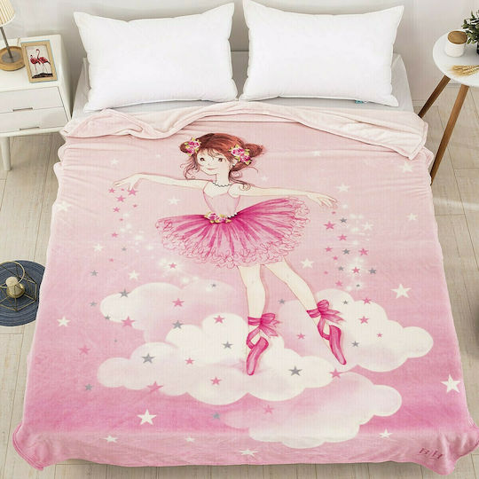 Beauty Home Kinderdecke Fleece Art Rosa 160x220cm 6163KBF