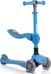 Byox Kids 3-Wheel Foldable Scooter Kiki with Seat for 3+ years Blue