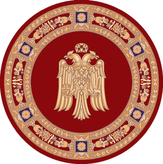 Isexan Round Church Carpet Orthodoxia Red Ø250cm 40-2525-7000