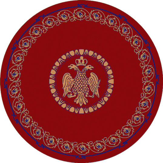 Isexan Byzantium Εκκλησιαστικό Χαλί Στρογγυλό Red με Διάμετρο 150εκ. 40-1515-5000