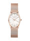 Rosefield The Oval Uhr mit Rose Gold Metallarmband