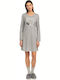 Vamp Long Nightgown Gray