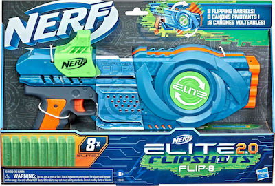 Nerf Lansator Flip 8 Elite 2.0 pentru 8++ Ani