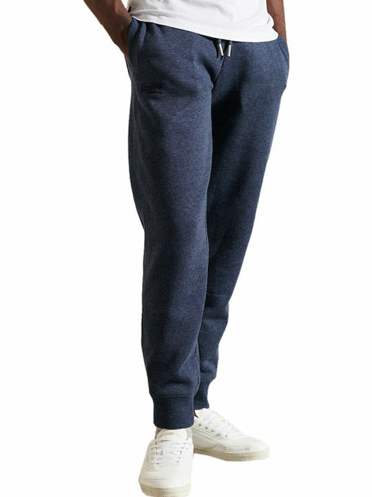 Sweatpants with Elastic Navy Blue