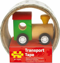 Big Jigs Transport Tape Train made of Wood for 3++ Years