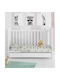 Dimcol Ballerina Baby Bettlaken Für Wiege Flanell Grün 80x110cm