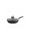 Sitram Granite Saute Pan Cast Aluminum with Lid with Stone Coating 24cm