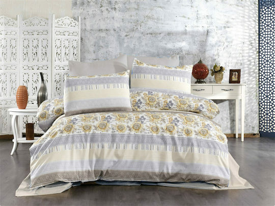 Dimcol Queen 220x240 Rază de soare 370 Gri / Bej Dimcol Queen 220x240 Rază de soare 370 Gri / Bej