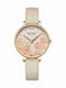 Curren Women's Watch with Beige Leather Strap