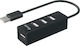 Equip Hub 4 Θυρών USB 2.0 με σύνδεση USB-A