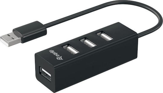 Equip Hub 4 Θυρών USB 2.0 με σύνδεση USB-A