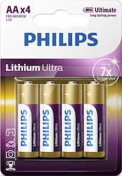 Philips Ultra Μπαταρίες Λιθίου AA 1.5V 4τμχ