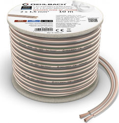 OEHLBACH SP-60 Cavo Altoparlante HI-FI – 2x6,0 Mm² OFC, Bobina 6 M, Trasparente