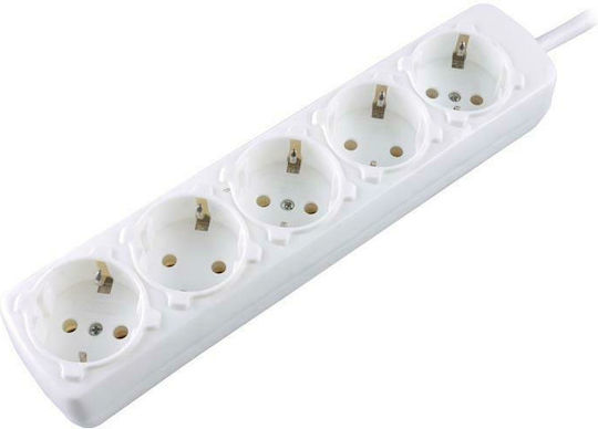 Com Power Strip 5 Positions with Cable 1.5m