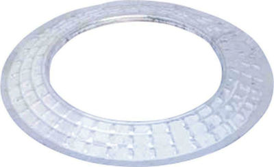 Biofan Chimney Rosette Collar Galvanized 120mm White