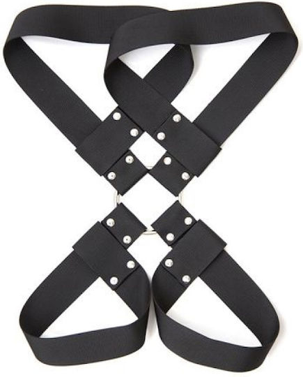 Toyz4lovers Easy Back Arms Restraint Long Σετ για Δέσιμο Άκρων σε Μαύρο Χρώμα