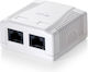 Equip Double External Network Socket RJ45 Type Cat6 In White Colour 235212
