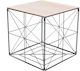 Square Wooden Side Table Natural L40xW40xH40cm