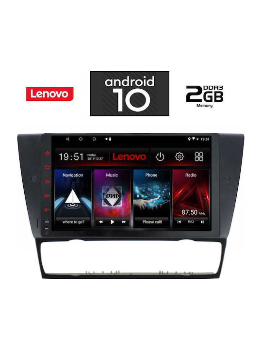 Lenovo Car-Audiosystem für BMW Serie 3 2005-2012 (Bluetooth/USB/AUX/WiFi/GPS) mit Touchscreen 9" IQ-AN X6713_GPS