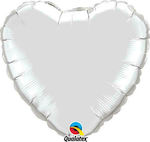Μπαλόνι Foil Καρδιά Ασημί 23cm