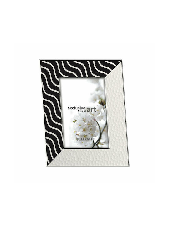 Slevori Wave Silver Black Photo Frame