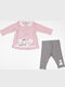 Kids' Set with Leggings Winter 2pcs Pink