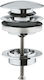 Grohe Pop Up Brass Valve Sink with Overflow and Output 64mm Silver