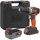 Black & Decker Black & Decker Cordless Percussive Drill Driver 18V Battery