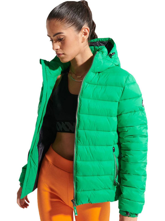 Superdry Fuji Kurz Damen Puffer Jacke für Winte...