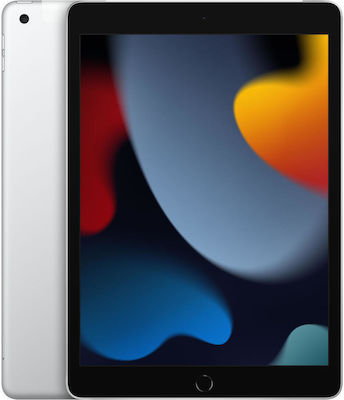 Apple iPad 2021 10.2" με WiFi & 4G (3GB/256GB) Silver