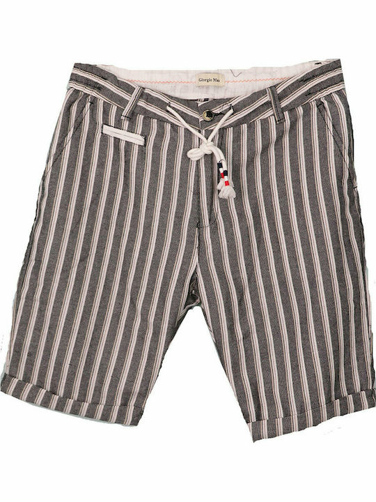 Privato PA2025B Men's Linen Shorts Gray