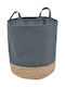 Ankor Decorative Basket Fabric with Handles Grey 38x38x42cm