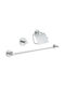 Grohe Essentials Wall-Mounted Бански Комплект Металик Сребрист 3 Бройки