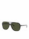 Ray Ban Ανδρικά Γυαλιά Ηλίου με Μαύρο Κοκκάλινο Σκελετό και Πράσινο Φακό RB2198 901/31