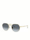 Ray Ban Jack Sunglasses with Gold Metal Frame and Blue Gradient Lens RB3565 001/86
